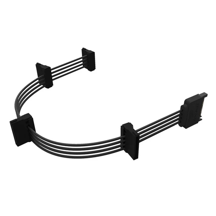 ORICO SATA Standard 15 Pin 4 in 1 Power Extension Cable Cord (DC15P-PX4)