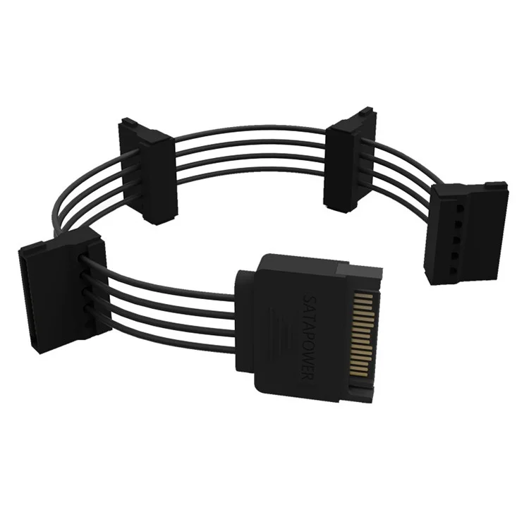 ORICO SATA Standard 15 Pin 4 in 1 Power Extension Cable Cord (DC15P-PX4)