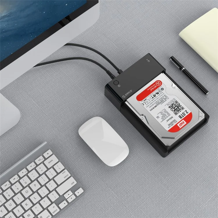 ORICO 6518c3 Tool Free Type C USB 3.1 to SATA 2.5-inch / 3.5-inch External Hard Drive Docking Station HDD Enclosure Case - EU Plug