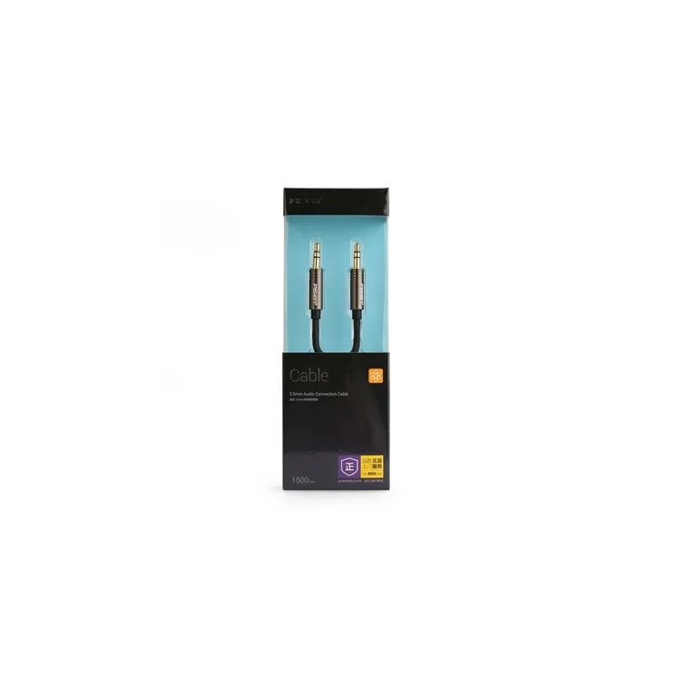 1.5M PISEN 3.5mm Male to Male Stereo Audio Cable - Black