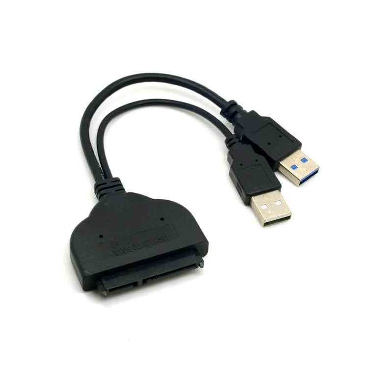 USB 3.0 to SATA 22Pin + SATA to Micro SATA Adapter for 1.8/2.5 inch Hard Disk Driver with Extral USB Power Cable