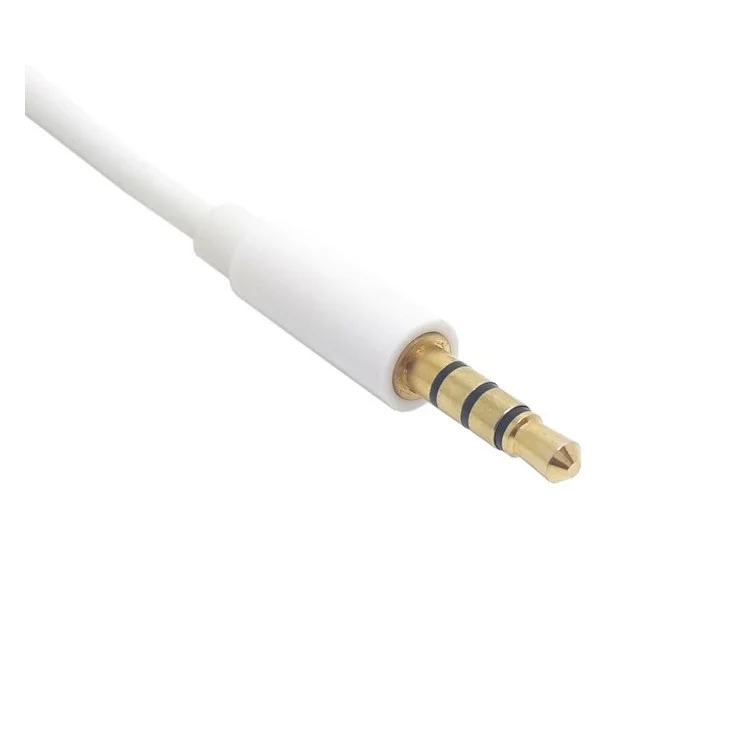 1M 3.5mm Male to Female Extension Audio Cable - White