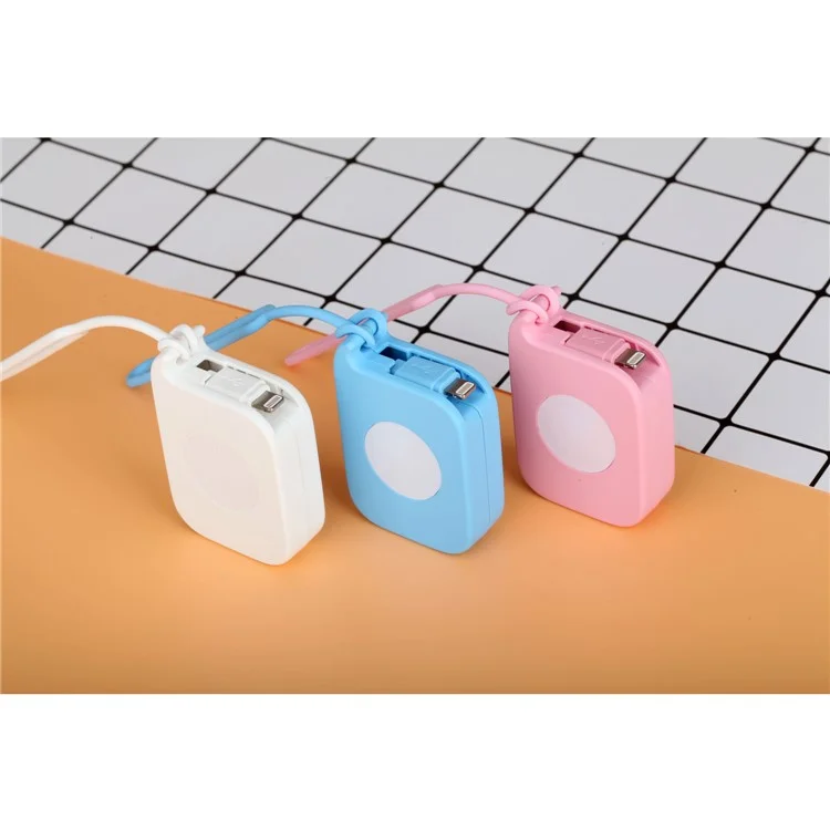 MOMAX 0.8M Easy Link Retractable MFI Lightning 8pin USB Cable for iPhone 7/7 Plus etc. - White