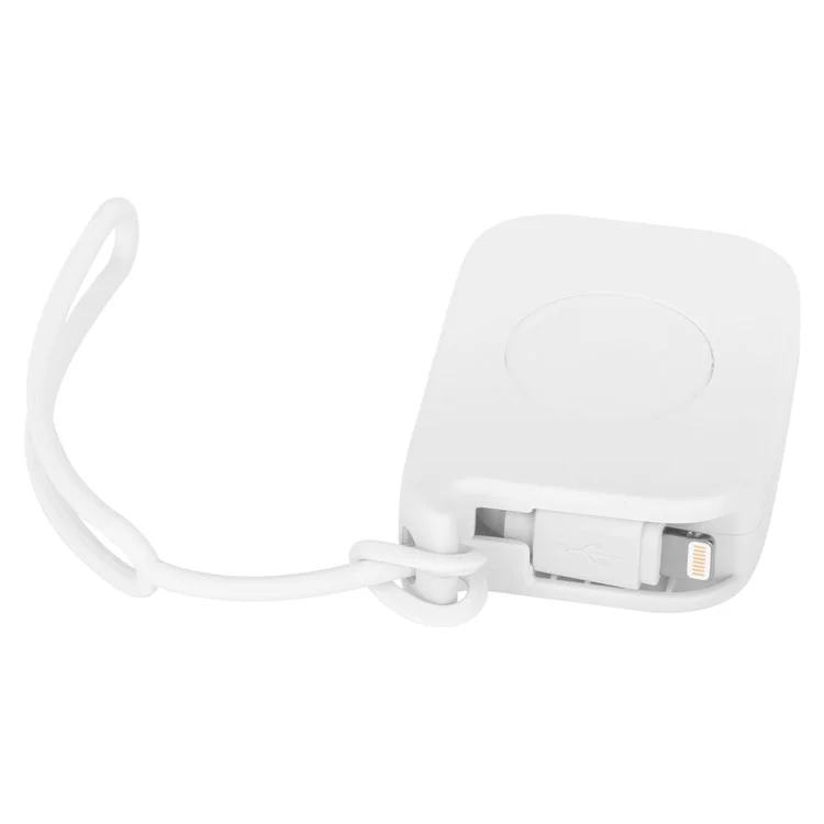 MOMAX 0.8M Easy Link Retractable MFI Lightning 8pin USB Cable for iPhone 7/7 Plus etc. - White