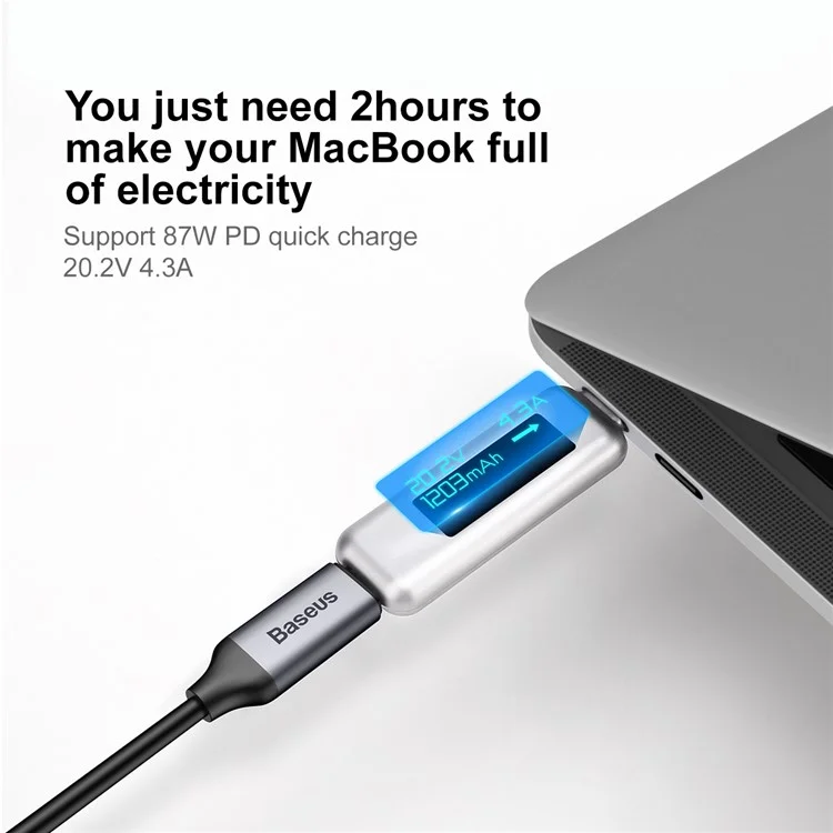 BASEUS Type-C to Type-C Quick Charge Sync Data Cable C-video Functional Notebook Cable for Phones Macbook