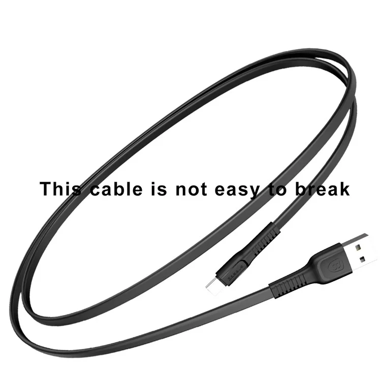 BASEUS Tough Series 2A USB Cable Type-C Data Sync Charge for Galaxy A7 (2017), etc. (1m) - Black
