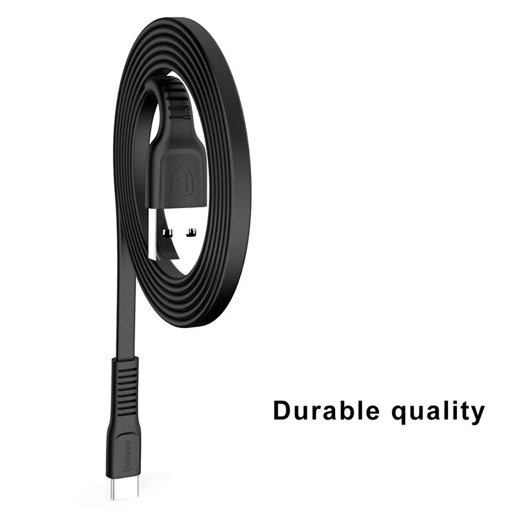 BASEUS Tough Series 2A USB Cable Type-C Data Sync Charge for Galaxy A7 (2017), etc. (1m) - Black