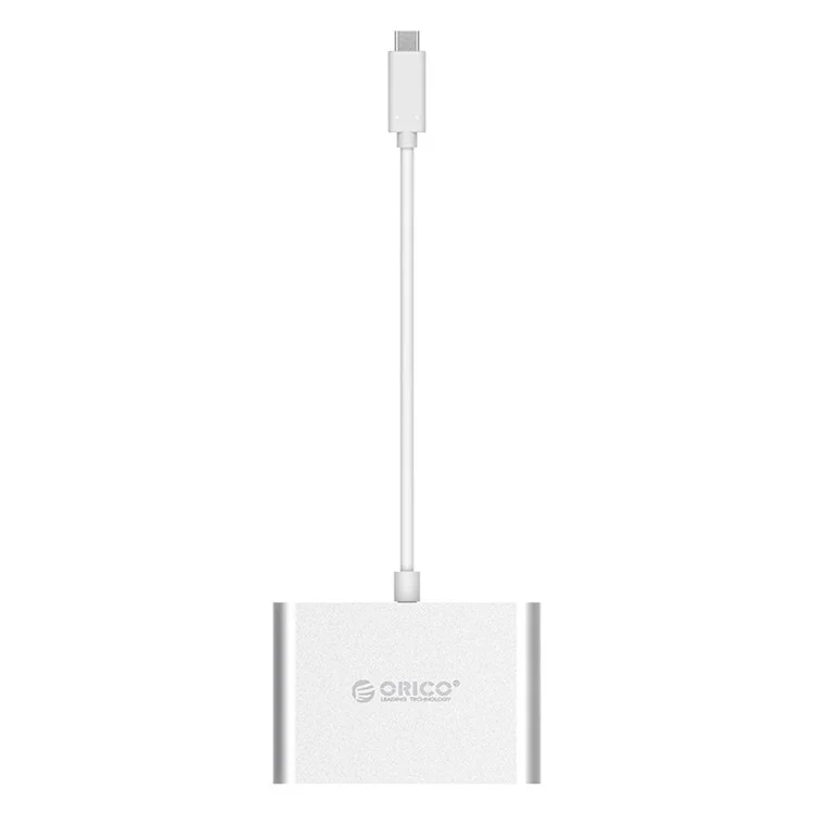 ORICO Aluminum Hub with Type-C to VGA/HDMI Converter (RCHV) - Silver Color