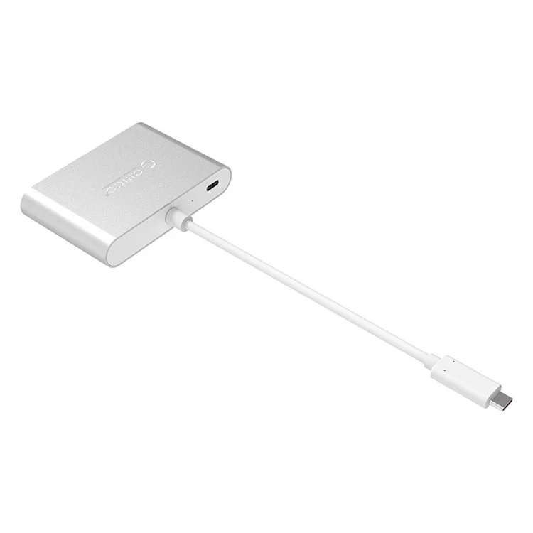 ORICO Aluminum Hub with Type-C to VGA/HDMI Converter (RCHV) - Silver Color