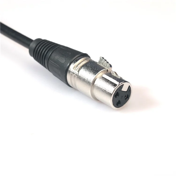 XLR Male to Female 4.5M Mic Microphone Cable - Silver Color