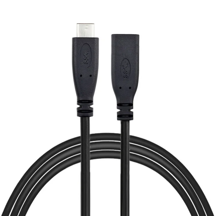 1m USB-C USB 3.1 Type-C Male a Type-C Cable de Datos de Extensión Femenina Para Macbook Tableta Teléfono Móvil Disco Disco