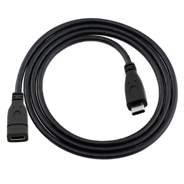 1m USB-C USB 3.1 Type-C Male a Type-C Cable de Datos de Extensión Femenina Para Macbook Tableta Teléfono Móvil Disco Disco