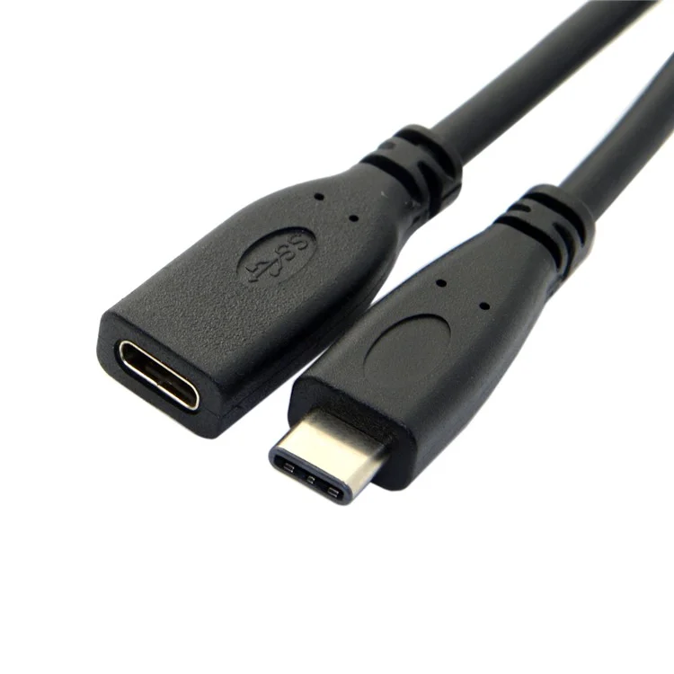 1m USB-C USB 3.1 Type-C Male to Type-C Female Extension Data Cable for Macbook Tablet Mobile Phone Hard Disk Drive