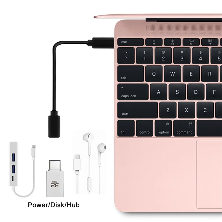 1m USB-C USB 3.1 Type-C Male a Type-C Cable de Datos de Extensión Femenina Para Macbook Tableta Teléfono Móvil Disco Disco