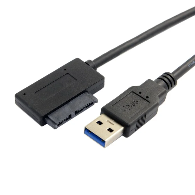 USB 3.0 to 7+6 13pin Slimline Sata Adapter Cable for Laptop CD DVD ROM Optical Drive