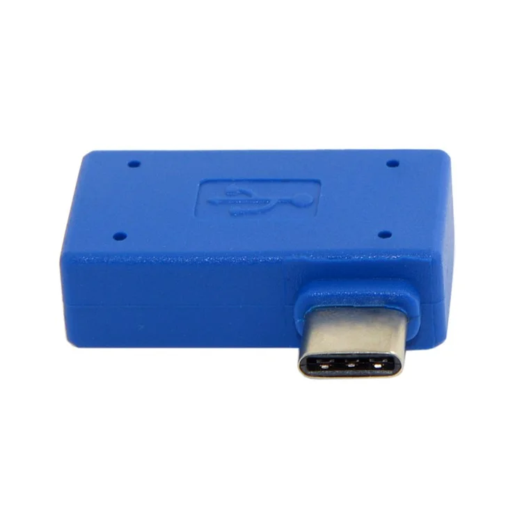 USB-C Type-C to USB 3.0 Female OTG Adapter 90-Degree Right Angled for Laptop & Cell Phone