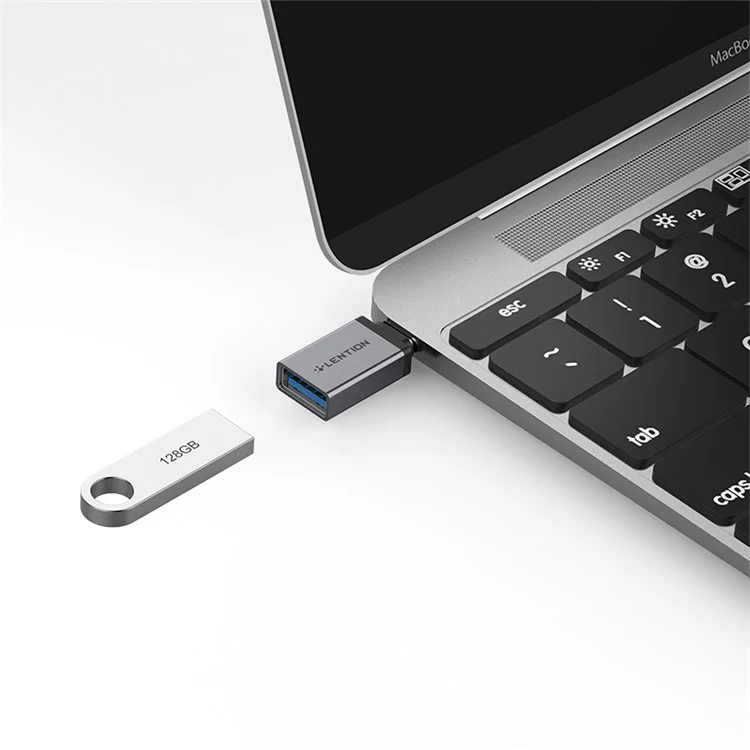 LENTION C3 Type C в USB 3.0 5Gbps Быстрая передача Конвертер Адаптер - Серый