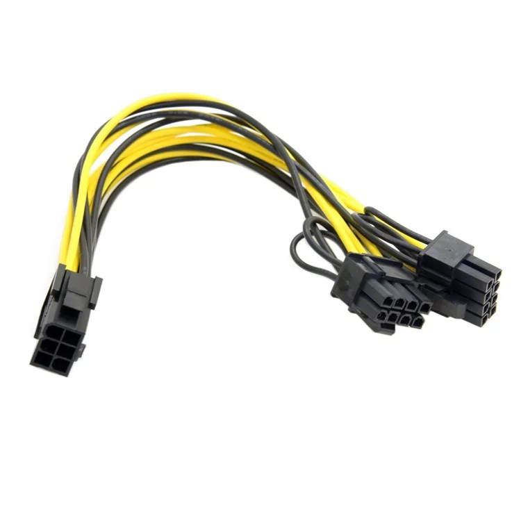 PCI-E PCI Express ATX 6Pin Male to Dual 8Pin & 6Pin Female Video Card Extension Power Cable
