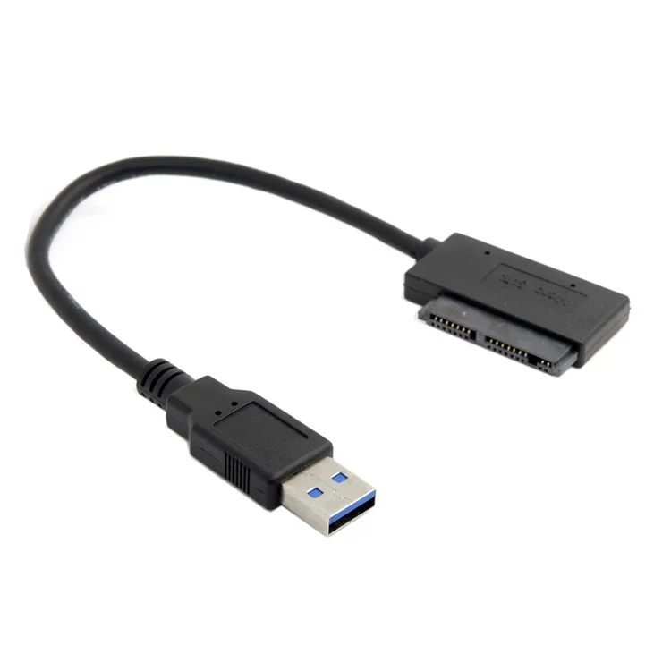 USB 3.0 à Micro SATA 7 + 9 16 Broches 1,8 '' 90 Degrés Câble Adaptateur SSD de Pilote à Disque Dur Incliné à 90 Degrés