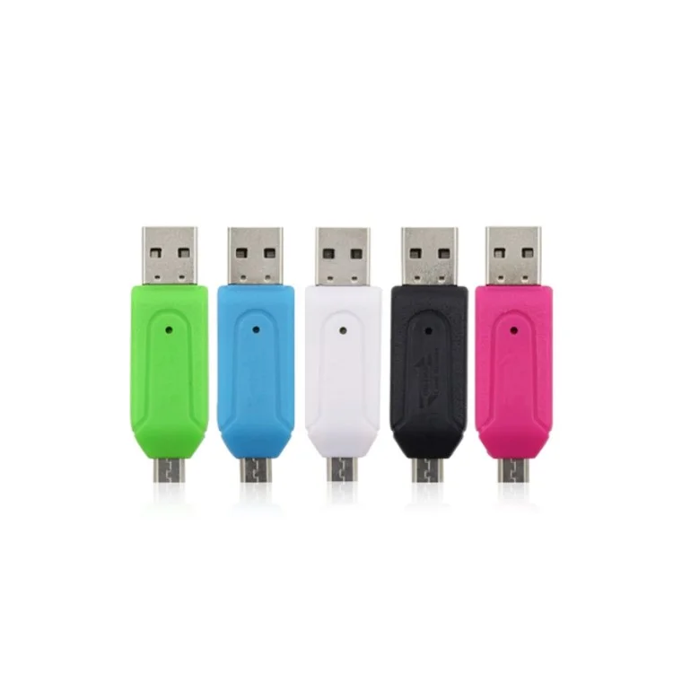 Universal Micro USB OTG TF/SD Card Reader Phone Extension Headers Micro USB OTG Adapter