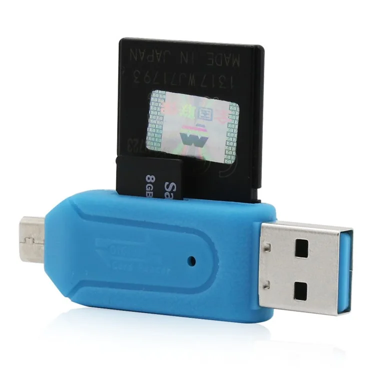 Universal Micro USB OTG TF/SD Card Reader Phone Extension Headers Micro USB OTG Adapter