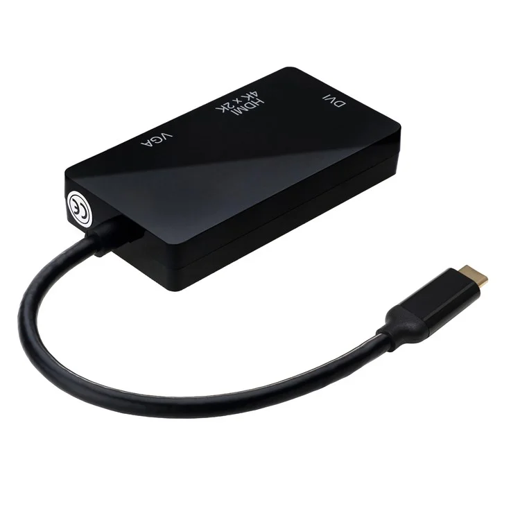 CY UC-050 Thunderbolt 3 USB-C Type-C to 4K HDMI DVI VGA HUB Multi-port Converter Cable