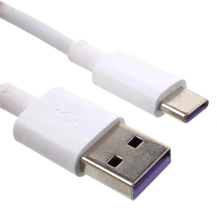 40cm 5A Fast Speed USB Type C Charge Data Sync Cable for Huawei Mate 10 Pro / P10 - White