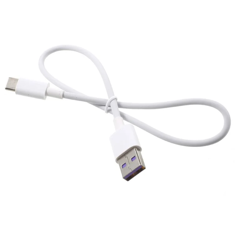 40cm 5A Fast Speed USB Type C Charge Data Sync Cable for Huawei Mate 10 Pro / P10 - White