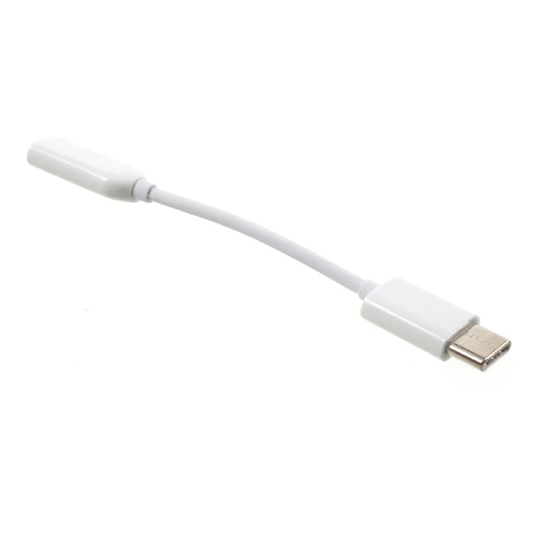 USB Type-C to 3.5mm Audio Adapter Cable for Xiaomi Mi 6 - White