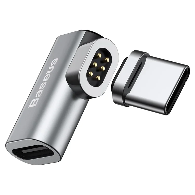 BASEUS Magnetic USB-C to USB-C Charging Adapter Magnetic Type-C Converter Adapter for New MacBook Pro Etc.