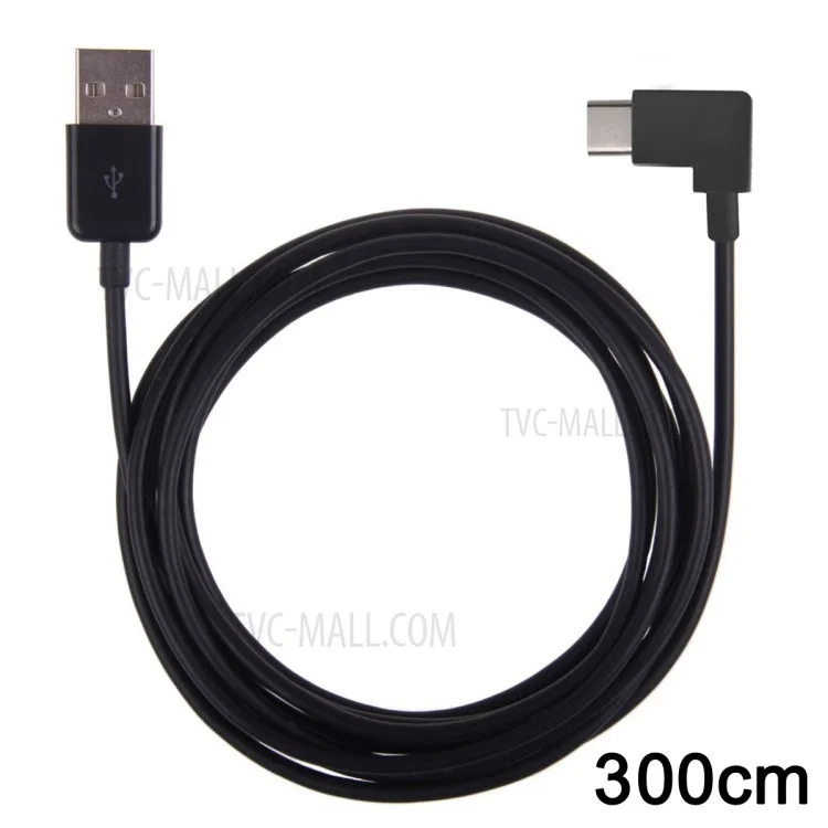 UC-011-BK-3.0M 90 Degree Right Angled USB 3.1 Type-C USB Cable for Tablet & Mobile Phone (3m)