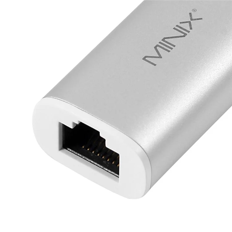 MINIX NEO High-Speed USB-C to Gigabit Ethernet Adapter Converter - White
