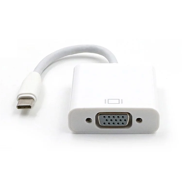 USB 3.1 Type-C Male to Female VGA + Audio Adapter VGA to Type-C Cable for Macbook
