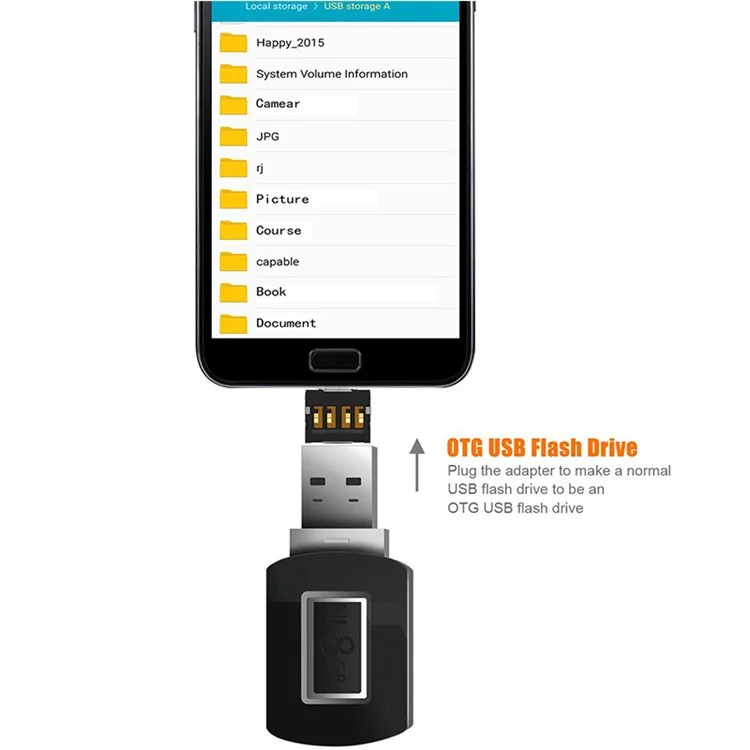 Mini Portable Micro USB to USB OTG Adapter