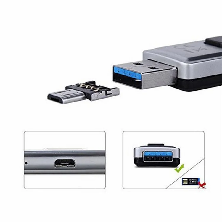 Mini Portable Micro USB to USB OTG Adapter