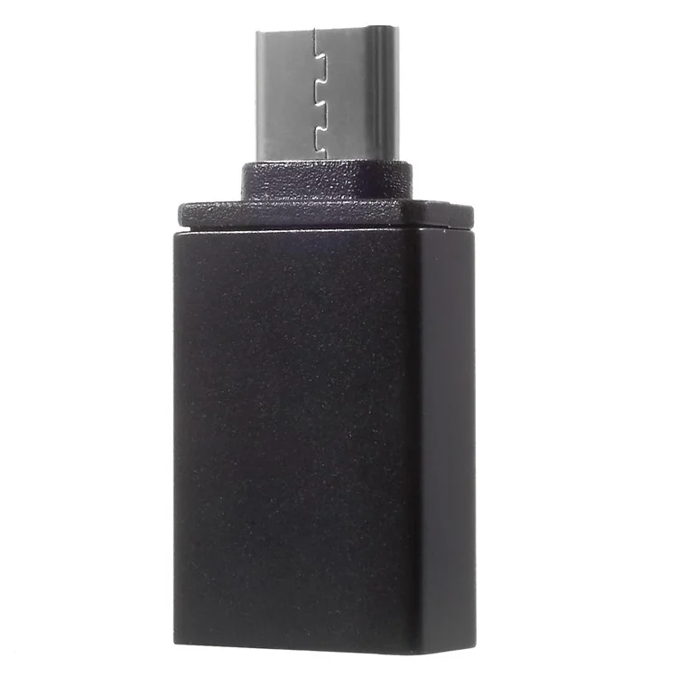 Type-C to USB Data Sync Charge OTG Adapter Converter for Samsung Note 8/New MacBook Etc. - Black