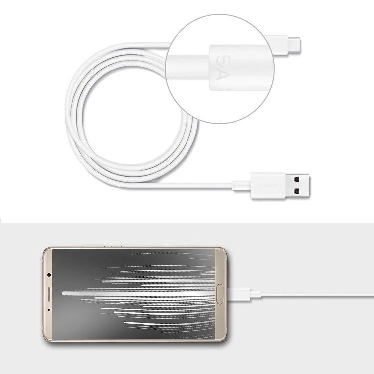 HUAWEI CP72 TPE Type-C USB Sync High Speed Charging Cable 5A - White