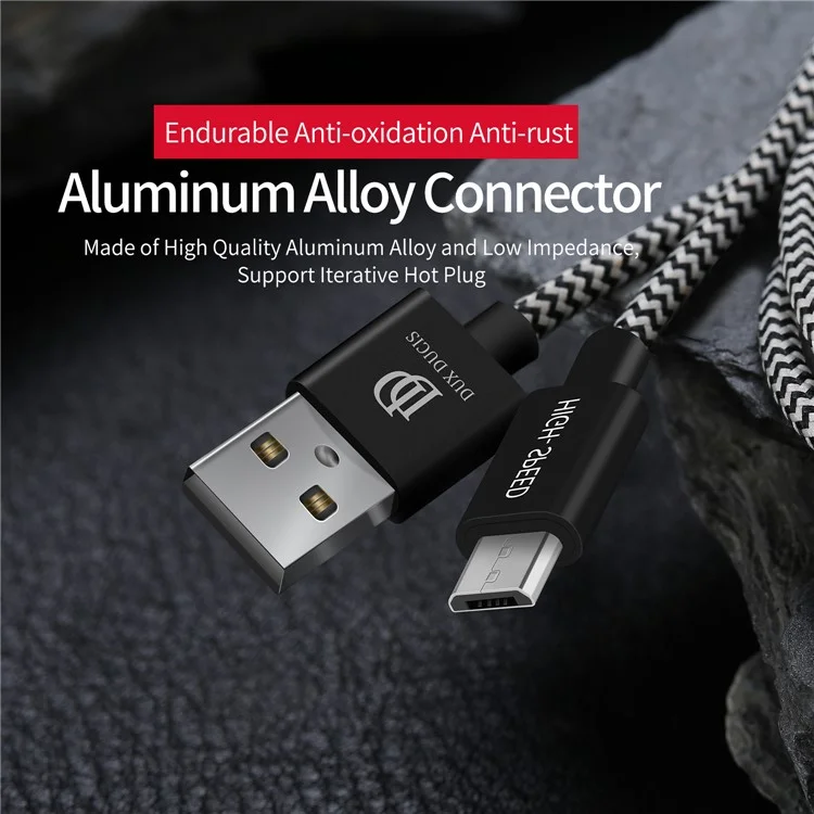 1.5M DUX DUCIS K-ONE Series Woven Pattern Micro USB Charging Cable Cord for Samsung HTC Huawei