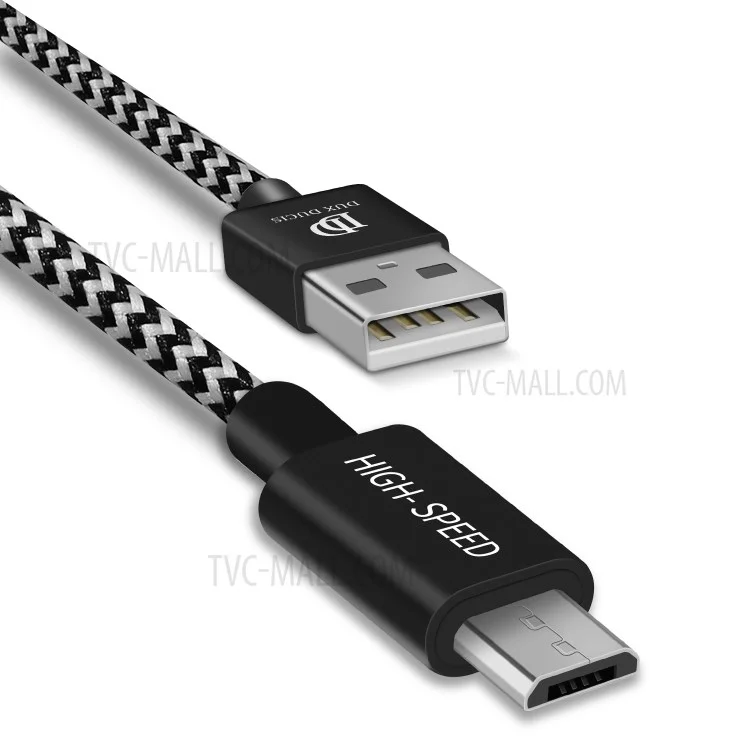 1.0m Dux Ducis K-one Patrón Tejido Tejido Cable de Carga de Datos de Sincronización Micro USB Para Samsung HTC Huawei