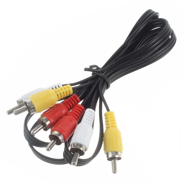 4-Way Audio Video Switch Selector Box Splitter with RCA Cable
