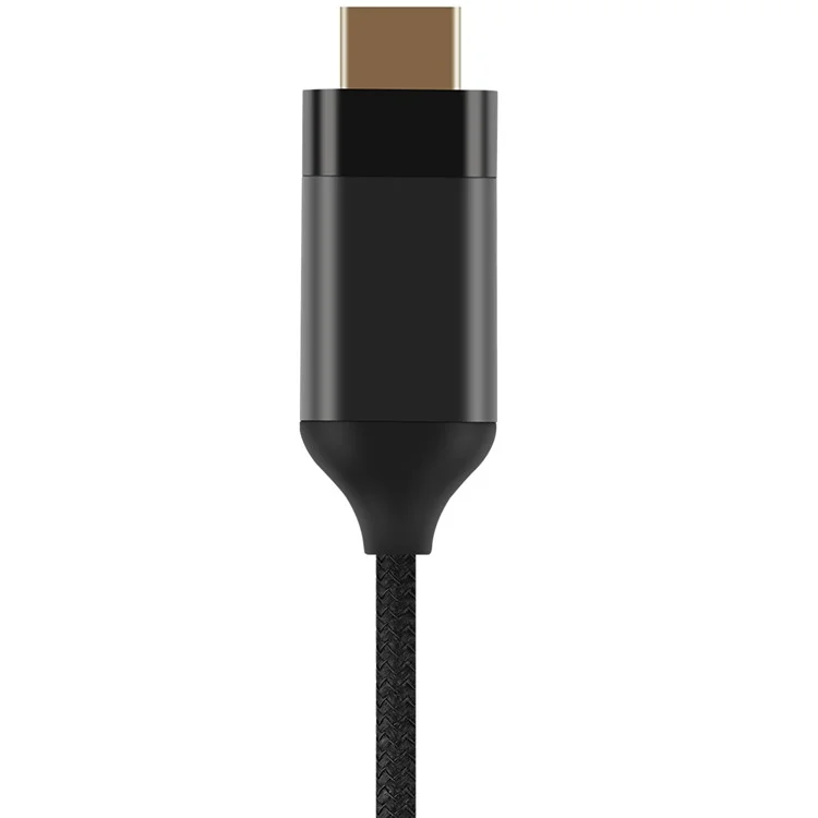 MOMAX Woven Texture USB-C USB 3.1 Type-C Male to HDMI Male 4K Ultra-HD Cable 2m - Black