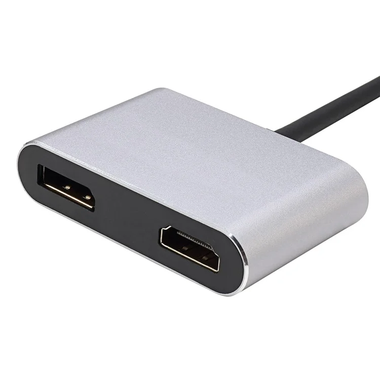 CY UC-056 Type-C to HDMI + DP Adapter USB-C Hub