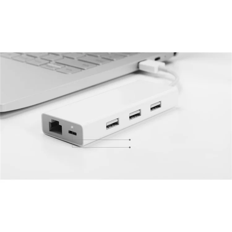 XIAOMI USB 3.0 to RJ45 1000Mbps Gigabit LAN Network and 3 USB Ports Adapter