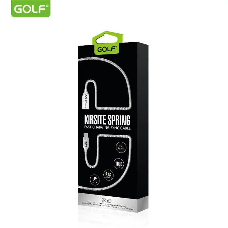 GOLF GC-36T Type-C USB Data Sync Charging Cable for Samsung HTC LG
