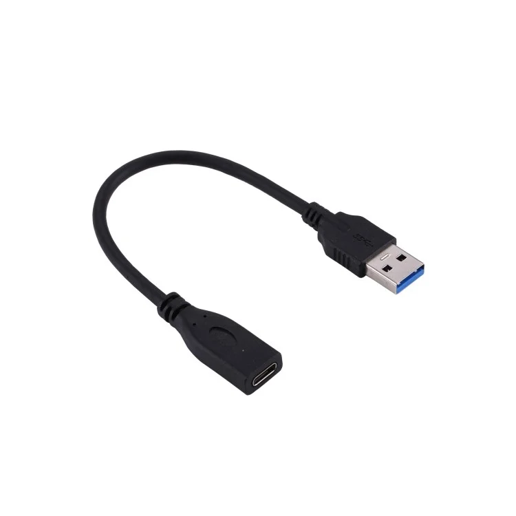 0.2m Type-C Female to USB 3.0 Male Data and Charge Extension Cable for Macbook Chromebook Pixel