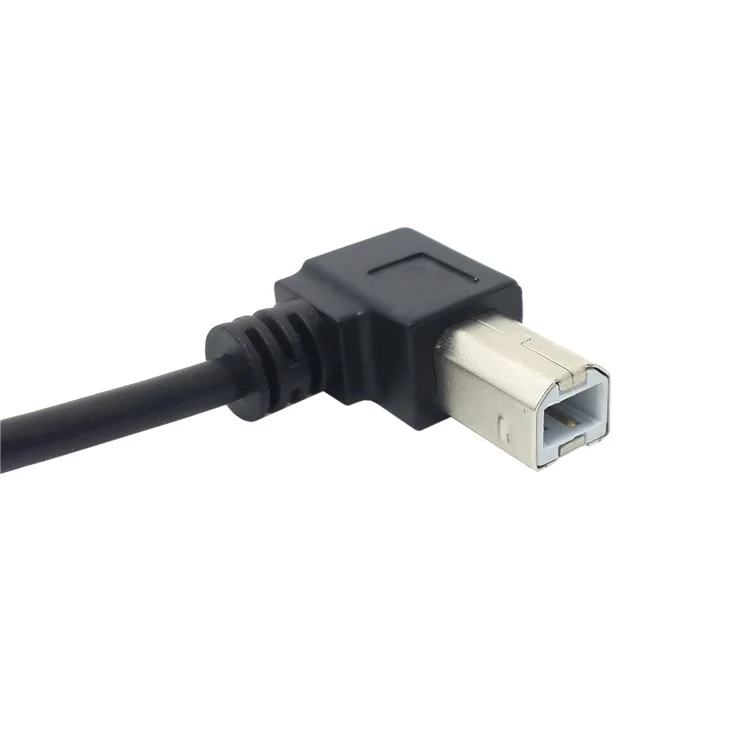 CY U2-300 0.2m USB 2.0 A Male to B Male 90 Degree Bending Port Printer Scanner Cable