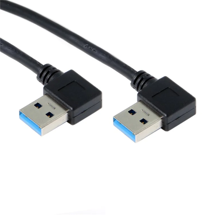 USB 3.0 Type-A 90 Degree Right Angled to Right Angled Data Cable for Hard Disk Computer