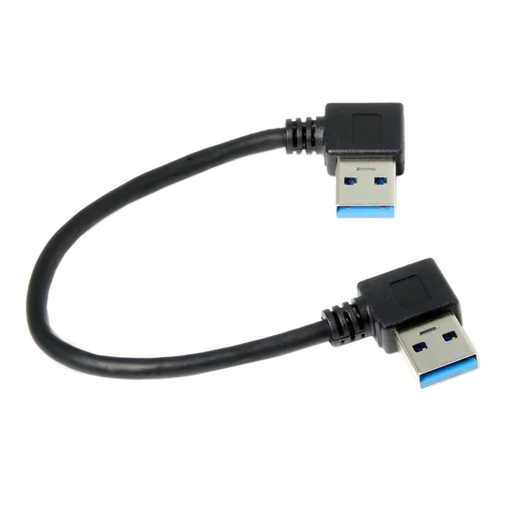USB 3.0 Type-A 90 Degree Right Angled to Right Angled Data Cable for Hard Disk Computer