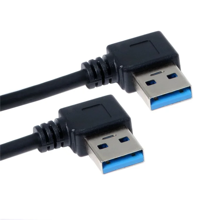 USB 3.0 Type-A 90 Degree Right Angled to Right Angled Data Cable for Hard Disk Computer