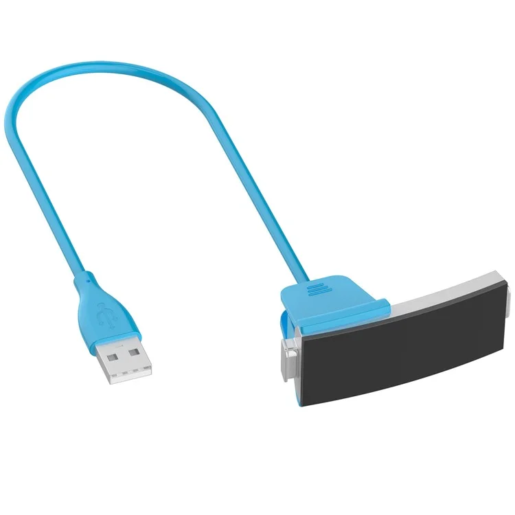 Cabo de Carga do Adaptador USB de Substituição de 55cm Para Fitbit Alta HR - Azul